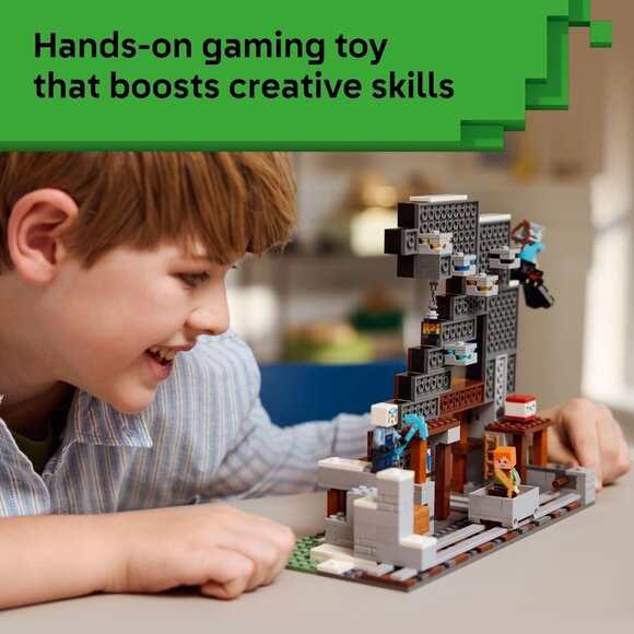 LEGO Minecraft The Pickaxe Mine Toy Minifigures Video Game Build Christmas New - Picture 4 of 16